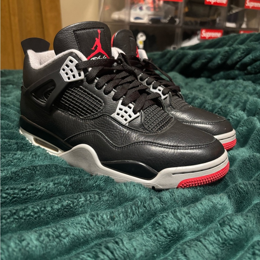 Jordan Black and Red Athletic Shoes